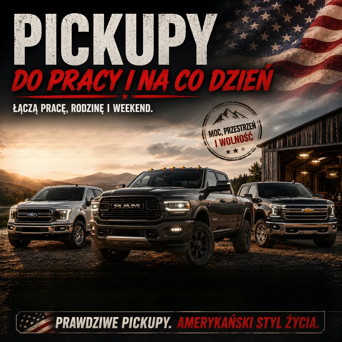 Pickupy do pracy i na co dzień z USA
